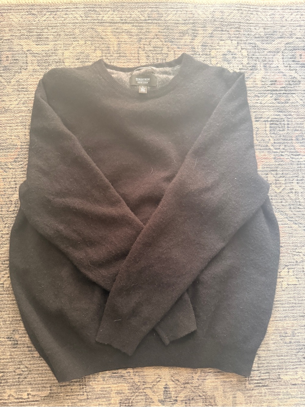 Nordstrom Men’s Black cashmere Crewneck Sweater